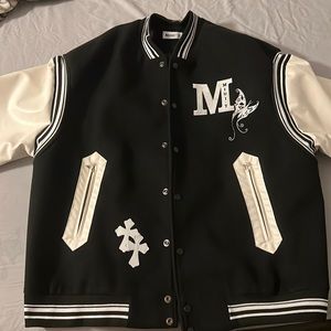 Aelfric Eden Art Letter "H" Embroidery Varsity Jacket